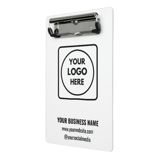 Moderne aangepaste logo mini klembord (Angled2)