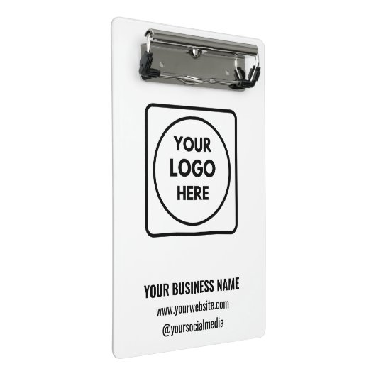 Moderne aangepaste logo mini klembord (Schuin)