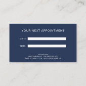 Moderne aangepaste Logo Professional Business Afsprakenkaartje (Achterkant)