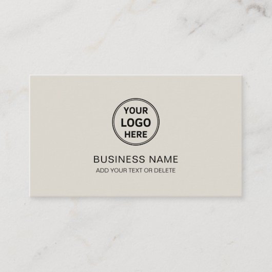 Moderne aangepaste Logo Professional Business Afsprakenkaartje (Voorkant)