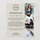 Moderne aangepaste Logo Professional Business Flyer (Voorkant)