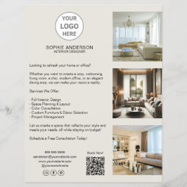 Moderne aangepaste Logo Professional Business Flyer