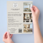 Moderne aangepaste Logo Professional Business Flyer (Hand)