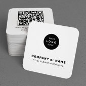 Moderne aangepaste logo QR-code website Vierkante Visitekaartje