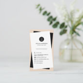 Moderne aangepaste Logo sociale media-pictogrammen Visitekaartje (Staand voorkant)