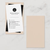 Moderne aangepaste Logo sociale media-pictogrammen Visitekaartje (Voorkant / Achterkant)