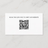 Moderne aangepaste logo sociale media QR-code Visitekaartje (Achterkant)