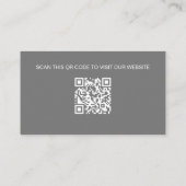Moderne aangepaste logo sociale media QR-code Visitekaartje (Achterkant)