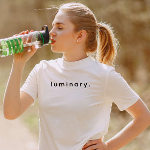 Moderne aangepaste luminaire tekst zwart t-shirt