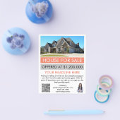 Moderne aangepaste makelaar in onroerend goed flyer (Enkel)