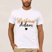 Moderne aangepaste man naam - speciaal gepersonali t-shirt (Voorkant)