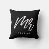 Moderne aangepaste meneer kussen (Achterkant)