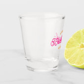 Moderne aangepaste minimalistische bruidsmeisje sh shot glas (Links)