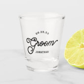 Moderne, aangepaste minimalistische glansklasse shot glas (Voorkant)