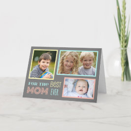 Moderne, aangepaste Moederdag voor Happy Photo-kaa Kaart