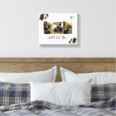 Moderne aangepaste monogram foto Collage Moederfam Canvas Afdruk (Insitu (Slaapkamer))