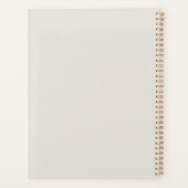Moderne Aangepaste Monogram Professioneel Bedrijf Planner (Achterkant)