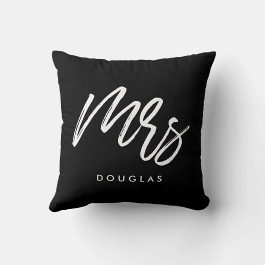 Moderne aangepaste Mrs. Kussen (Achterkant)