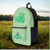 Moderne aangepaste naam Billiard King Bedrukte Rugzak