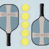 Moderne aangepaste naam Christelijk kruis mannelij Pickleball Paddle