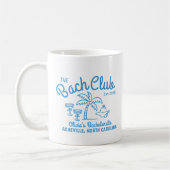 Moderne Aangepaste Naam Eiland Datum Bachelorette Koffiemok (Links)