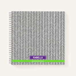 Moderne aangepaste naam | Gepersonaliseerde reis Notitieboek