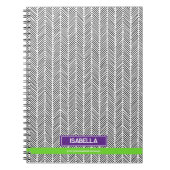 Moderne aangepaste naam | Gepersonaliseerde reis Notitieboek (Voorkant)