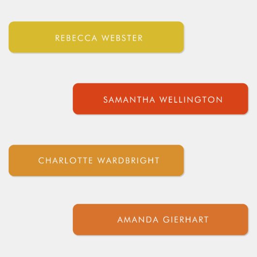 Moderne aangepaste naam kleding Labels minimalisti (Groep)