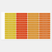 Moderne aangepaste naam kleding Labels minimalisti (Vel)