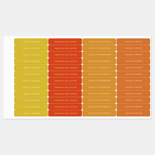 Moderne aangepaste naam kleding Labels minimalisti (Vel)