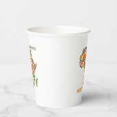 Moderne aangepaste naam Pan Africa Flag Map Papieren Bekers (Links)