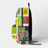 Moderne aangepaste naam Voetbal Football Pattern B Bedrukte Rugzak (Rechts)