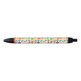 Moderne Aangepaste Naam Voetbal Patroon Zwarte Inkt Pen