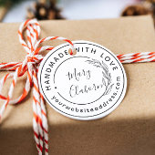 Moderne aangepaste naam website handgemaakt met li rubberstempel