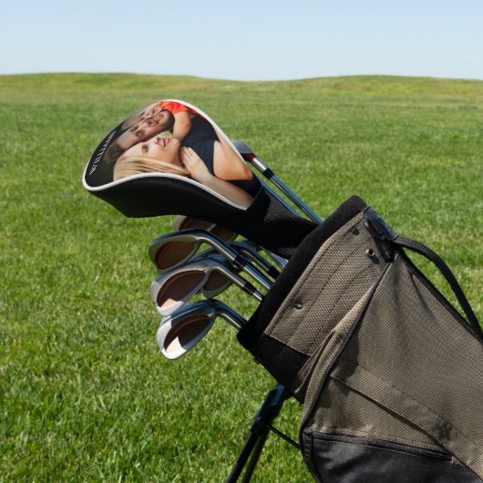 Moderne aangepaste naamfoto golfheadcover (Insitu)