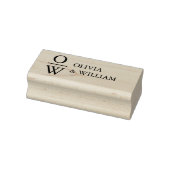 Moderne aangepaste namen Monogram Rubberstempel (Stempel)