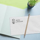 Moderne aangepaste namen Monogram Rubberstempel