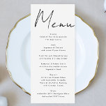 Moderne aangepaste namen zwart-wit menu<br><div class="desc">Introductie van de Simple Modern Custom Names Wedding Menu & Suite, de perfecte keuze voor koppels die op zoek zijn naar een elegante en gepersonaliseerde touch aan hun bruiloft briefpapier. Deze prachtige suite is ontworpen om uw unieke stijl te weerspiegelen en de vreugdevolle gelegenheid van uw trouwdag te vieren. De...</div>