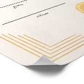 Moderne aangepaste Nikkah huwelijksakte Poster (Hoek)