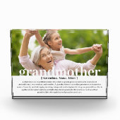 Moderne aangepaste oma citaat foto blok (Voorkant)