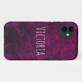 Moderne, aangepaste Paarse marmer Case-Mate iPhone Case (Achterkant (horizontaal))