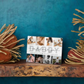 Moderne aangepaste papa vaderdag fotocollage fotoplaat (Zijkant)