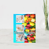 Moderne aangepaste Pasen familie foto sjabloon (Voorkant)