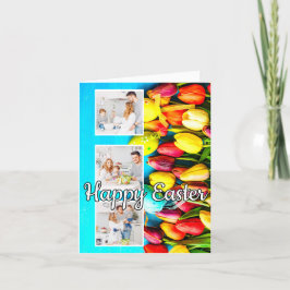 Moderne aangepaste Pasen familie foto sjabloon