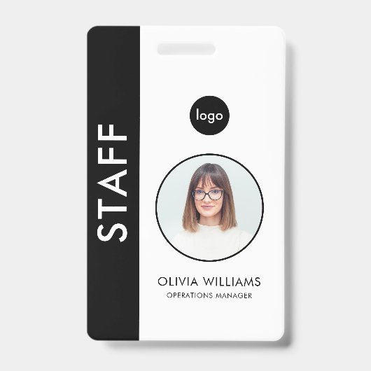Moderne aangepaste personeels-ID Badge (Voorzijde)