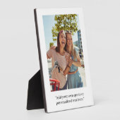 Moderne aangepaste prijsopgave foto fotoplaat (Zijkant)
