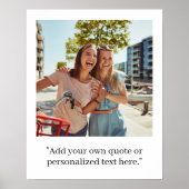 Moderne aangepaste prijsopgave foto poster (Voorkant)