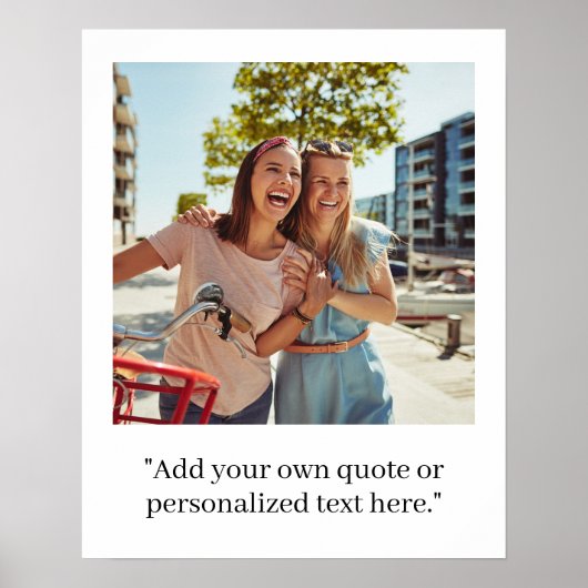 Moderne aangepaste prijsopgave foto poster (Voorkant)