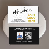 Moderne aangepaste professionele Logo QR-code Visitekaartje
