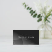 Moderne aangepaste QR-codeconsultant (zwart) Visitekaartje (Staand voorkant)